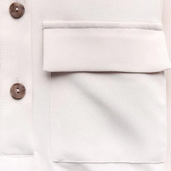 Zara DRAPED WAIST MIDI DRESS - Picture 8 of 9